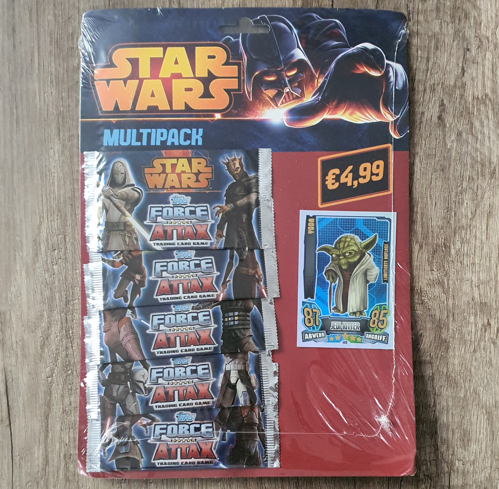 Sonstiges ► Star Wars Force Attax 4 Multipack 5 Booster + Limitierte