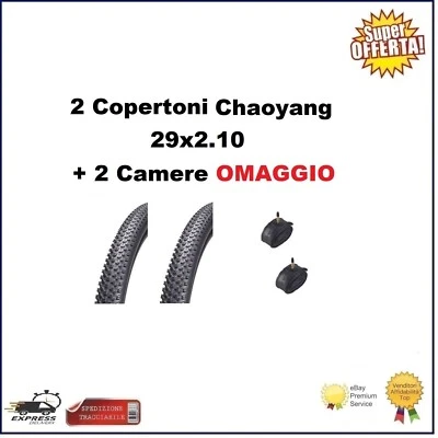 2 Copertoni MTB 29 Bici Mountain Bike 29x2-10 Chaoyang Gomme Bicicletta Pneumati