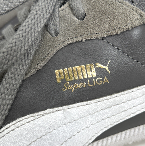 Puma Super Liga Og Retro Shoes Sneakers Men's Size 9.5 Gray Suede - Picture 3 of 11