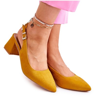 WS1 Suede Pumps In Spitz Yellow Ashley 