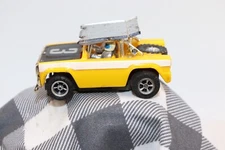 Early 1970's AURORA A/FX BAJA BRONCO  LEMON YELLOW #3 HO SLOT CAR