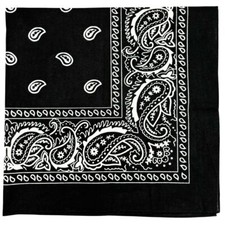 Extra Large 27x27 Cotton Paisley Bandana for Men Women Jumbo Handkerchief