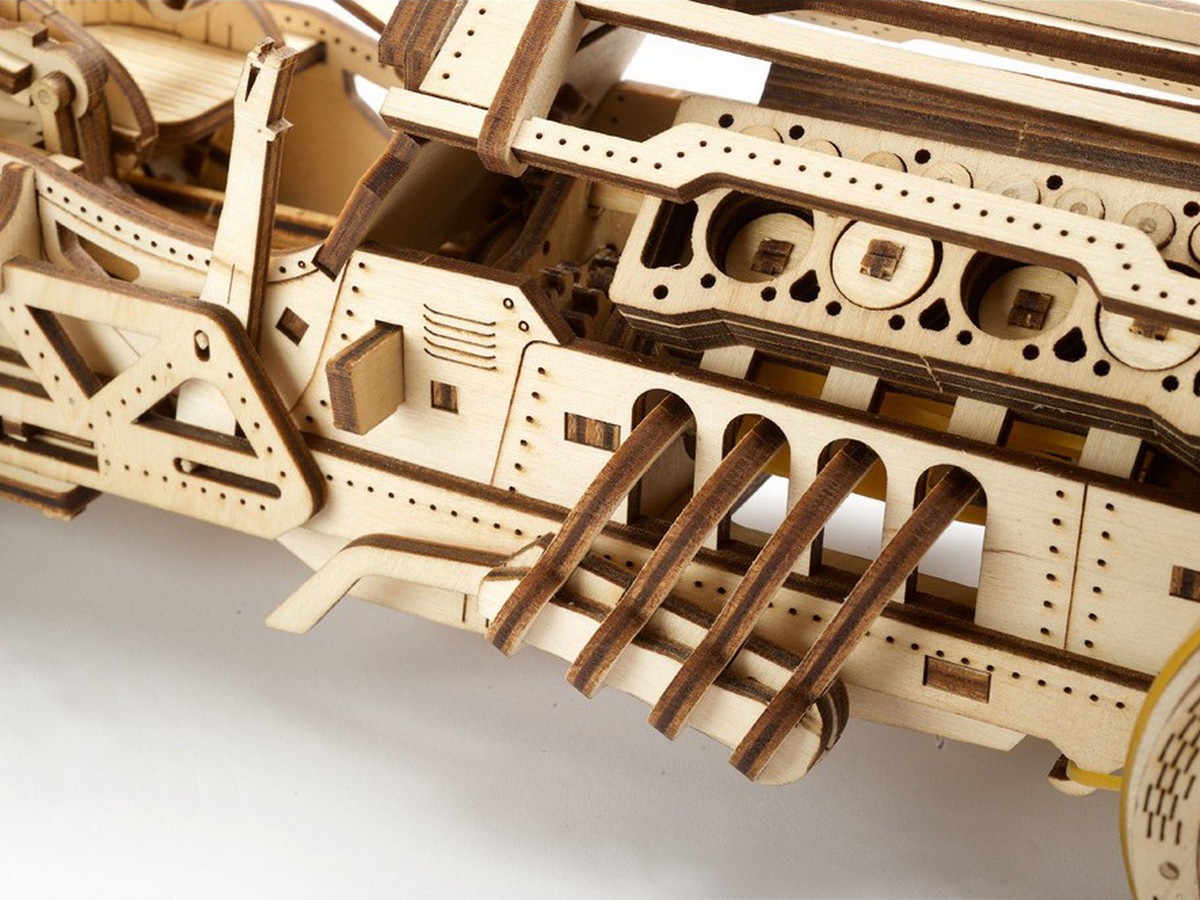 Modellino Auto Grand Prix In Legno Fai Da Te - Puzzle 3D 220 Pezzi Per Bambini E Adulti