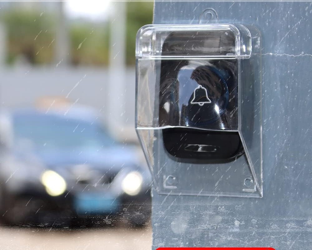 Waterproof Doorbell Cover, Transparent Rainproof Doorbell Protector Cover