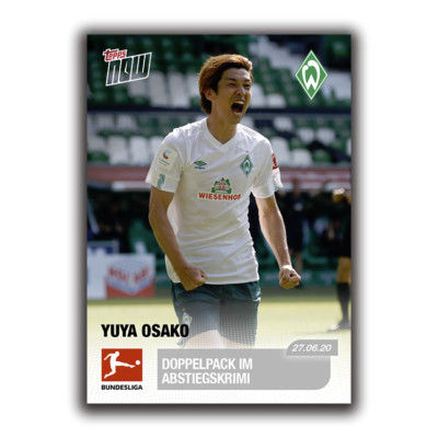 Topps NOW Bundesliga 2019-20 - Card 190 - Yuya Osako - Werder Bremen