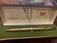Vintage New Cross 12 kt Gold Filled Ballpoint Pen in Box