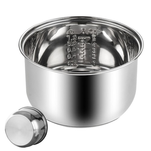 Replacement Rice Bowl Non-Stick Stainless Steel Rice Cooker Inner Bowl Universal