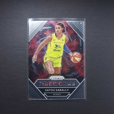 2021 Panini Prizm WNBA #7 Satou Sabally - Dallas Wings Fireworks Set