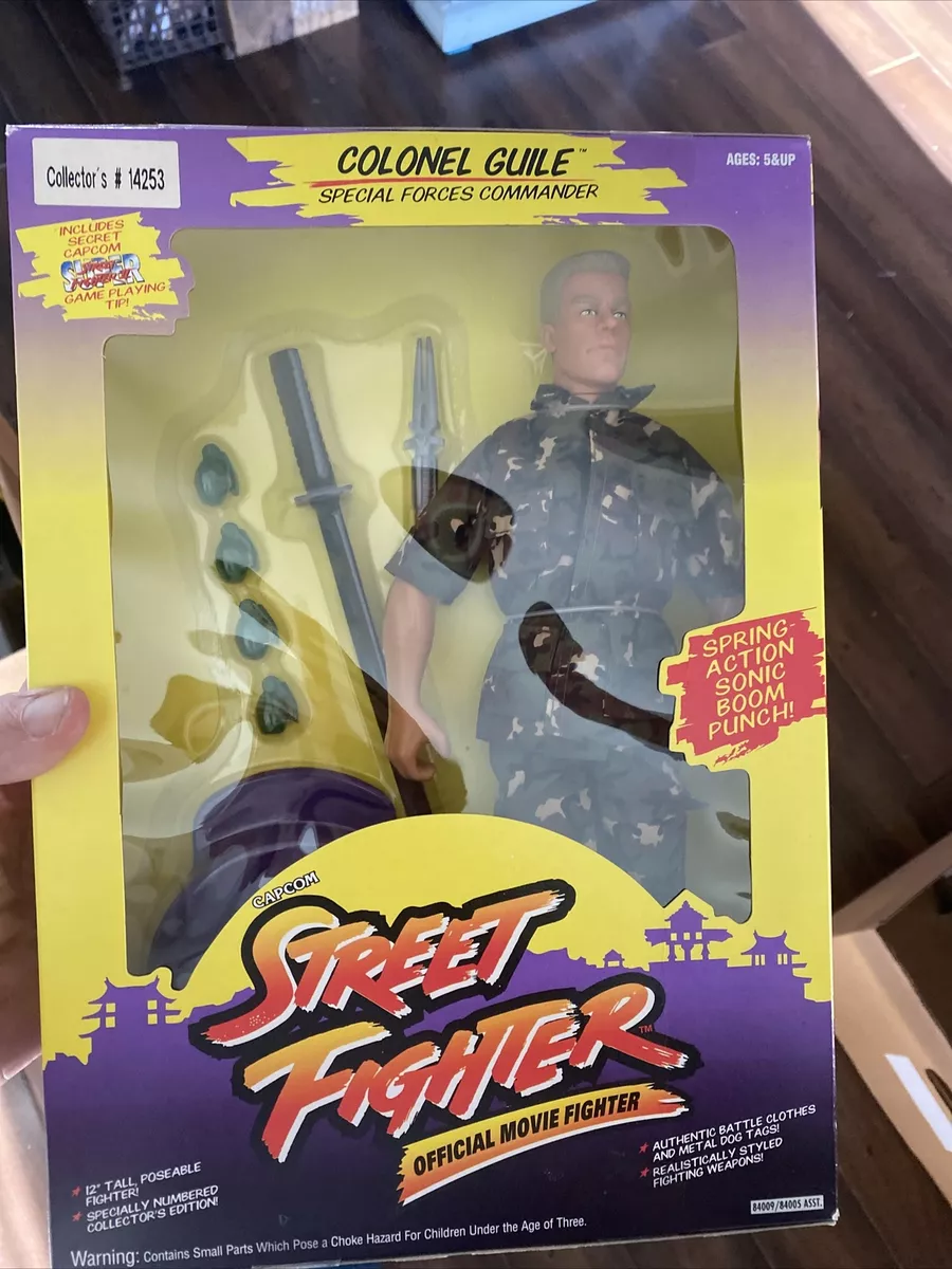 12 Inch Poseable Street fighter Colonel Guile Special Forces Commander New