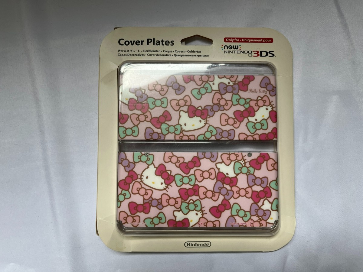 NEW Nintendo 3DS Kisekae Plate Pack Hello Kitty White Japan NEW Nintendo 3DS Kisekae Plate Pack Hello Kitty White Japan