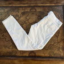 J Brand Womens White Denim Skinny Leg Jean sz 28 Style 910