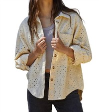 By Together Donny Eyelet Shacket In Natural