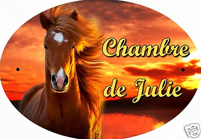 Plaque personnalisée cheval - France