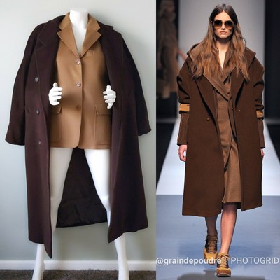 dark camel wool coat