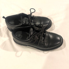 Wonder Nation Boys Black Lace Up Dress Shoes Size 13 Gently Worn