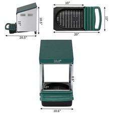New Single Roll Out Chicken Nesting Box with Plastic Basket Egg Nest BoxujoO
