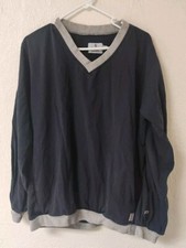 TYNDALE FR V-NECK PULLOVER JACKET NAVY BLUE MENS SIZE MEDIUM