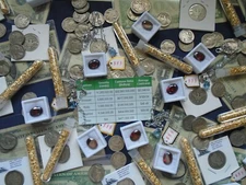 Estate lot Sale US Coins ~ SILVER~GOLD, SAPPHIRE, RUBIES- 11 PC. LOTS-INVEST NOW