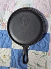 Griswold Cast Iron Griddle #7 8” Restored Really Nice And Flat