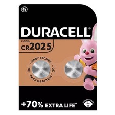 Image of CR2025 Duracell 3V Lithium Coin Cell Battery DL2025 BR2025-Toys Fobs Keys Remote