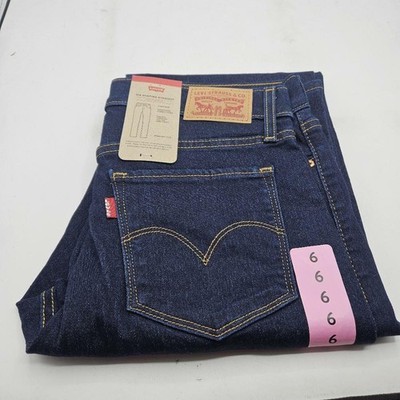 Levi's Women's 314 Shaping Straight Jeans, Darkest Sky - Dark Indigo, 28