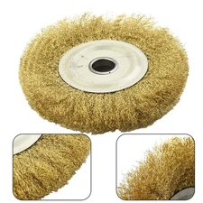 Copper Wire Wheel 5 Inch Pure Brass Brush Grinder Metal Polishing High Quality