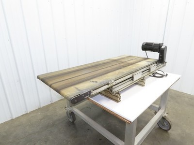 Dorner 2200 Series 21''W x 54''L Flat Belt Conveyor 115V 1PH End Drive 42fpm 530mm