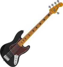 Rocktile JBS50-BK E-Bass 5-Saiter Schwarz JB Style Ahorn Griffbrett Longscale