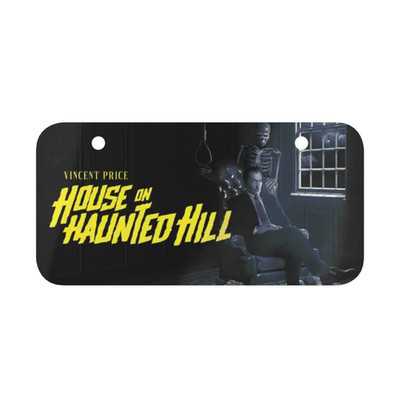 House on Haunted Hill Classic Movie Mini License Plate for Bike, Motorcycle