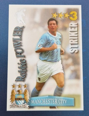 MANCHESTER CITY FOOTBALL CLUB FC 2003 MAGIC BOX INT SHOOT OUT CARD ROBBIE FOWLER