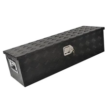 Black Aluminum 39"X13"X10" Tool Box Truck Bed Pickup Trailer Storage +Lock&Keys