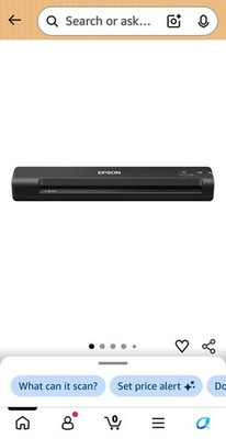 Epson Workforce ES-50 Portable Sheet-Fed Document Scanner WHITE IN COLOR