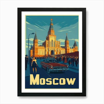 Aihrgdesign A Retro Travel Poster F Framed Wall Art Poster Canvas Print Picture
