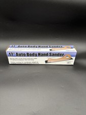 17 Auto Body Hand Sander - Long Board File Block With Spring Clips - New