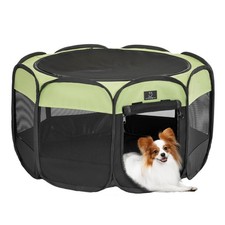 Portable 30in PopUp Soft Dog Playpen for Small Dogs  Puppies Waterproof