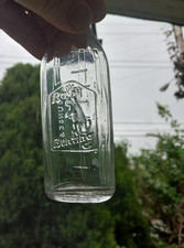 Vintage Owens Illinois Glass Co Baby Bunting Nurser Baby Bottle