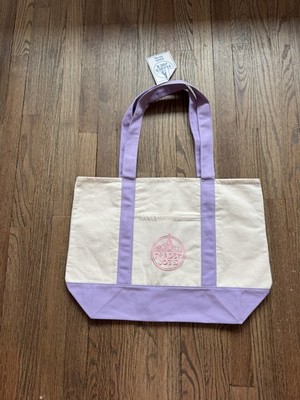 Trader Joe's Lavender Purple Large Canvas Tote Bag Spring 2026