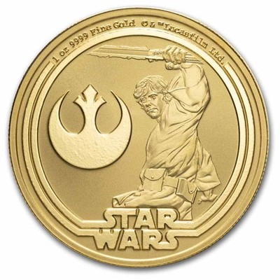2025 Niue 1 oz Gold $250 Star Wars: Luke Skywalker Bullion Coin | eBay