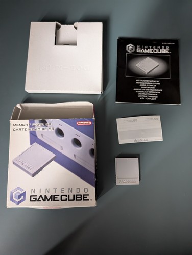 Boxed Official Memory Card 59 Blöcke für Nintendo Gamecube in sehr gutem Zustand DOL-008!
