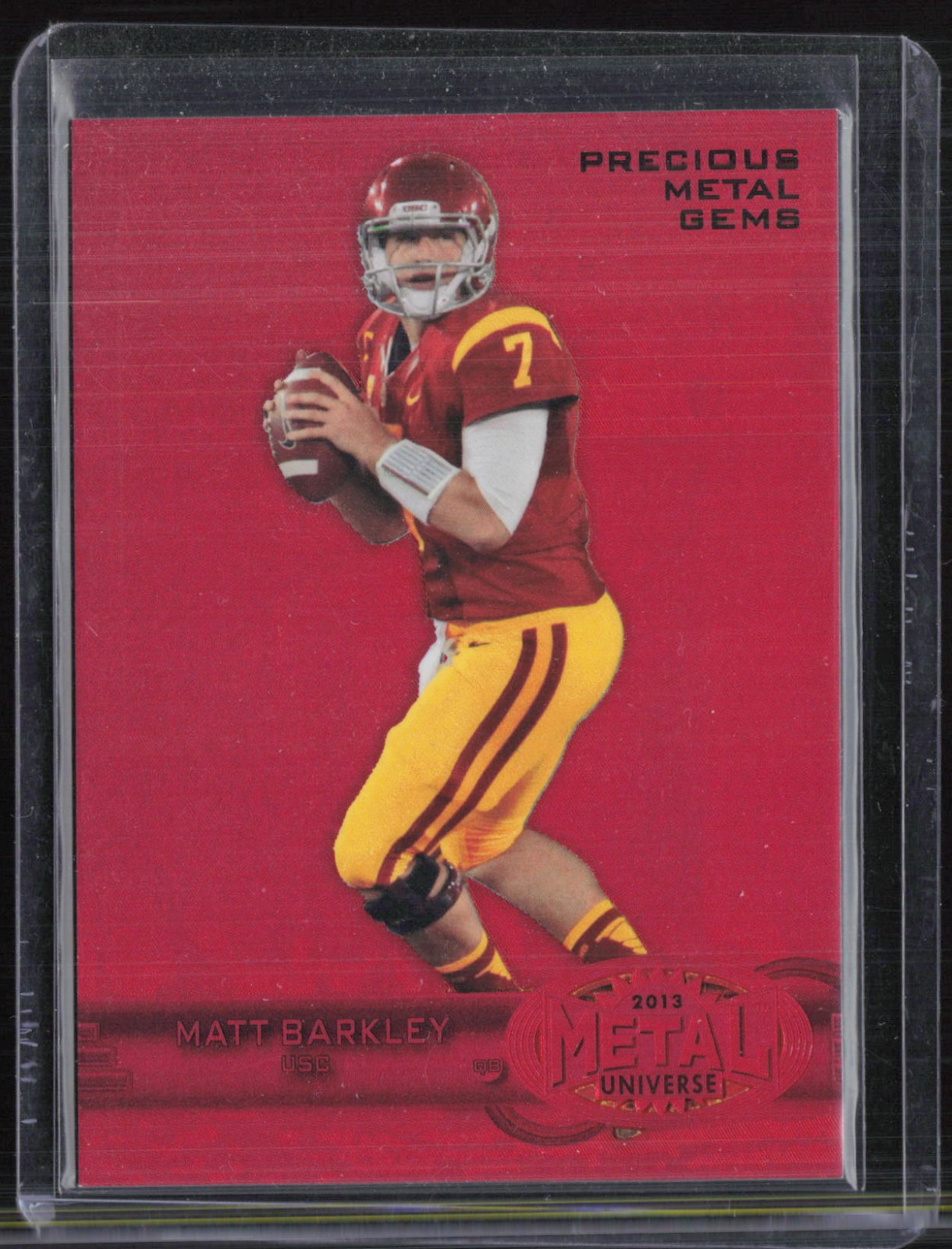 Matt Barkley Fleer Retro 1997-98 Metal Universe #M122 Precious Metal Gems Red