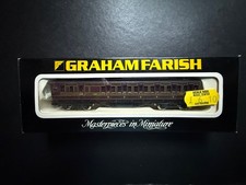 GRAHAM FARISH N  Gauge LMS 57ft Brake End Coach No 0616 - Boxed & pre-owned
