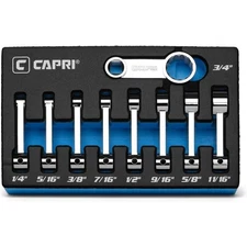 3/8 in. Drive Torque Adapter Set, 12-Point Box End, 1/4 to 3/4 in., SAE, 9-Piece