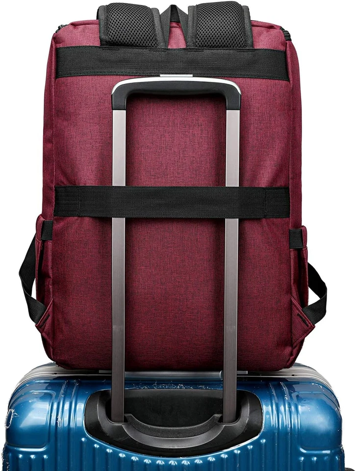 Mochila para computadora portátil universitaria bolsa escolar puerto USB se adapta a computadoras portátiles de 15,6" accesorios tecnológicos Foto 4 de 4