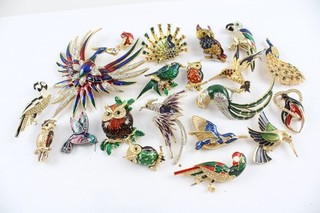Animal Brooches Enamel Rhinestone Enamel Pierre Cardin Signed Branded x 20