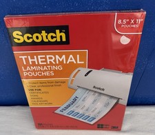 Scotch Letter Rozmiar 8,5" x 11" Termiczne woreczki do laminowania 100-pak Fabrycznie nowe
