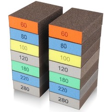 14xSanding Sponge Block Reusable Wet Dry Sanding Pads for Wood Metal Plastic DIY