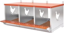 Chicken Nest Box Chicken Coop Large Metal Egg Laying Box Drum Egg Laying Box