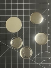 100 Sets Genuine Tecre 2.25" Button Parts - 2 1/4 inch Pin Back Badge Supplies