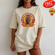 1st Bongulator Brigade T-Shirt, Burnt Peanut, ARC Raiders tee, Gamer Gift