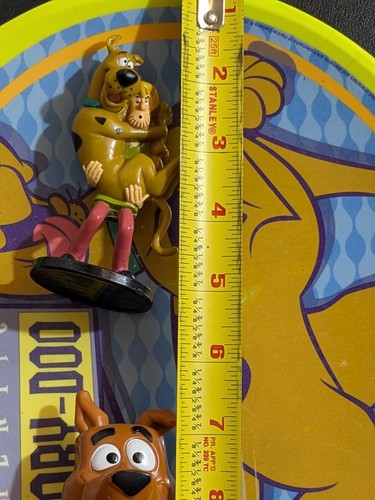 Vintage Scooby Doo Authentische Hartplastik Teller Set & 2 Scooby Doo Figuren - Bild 5 von 20